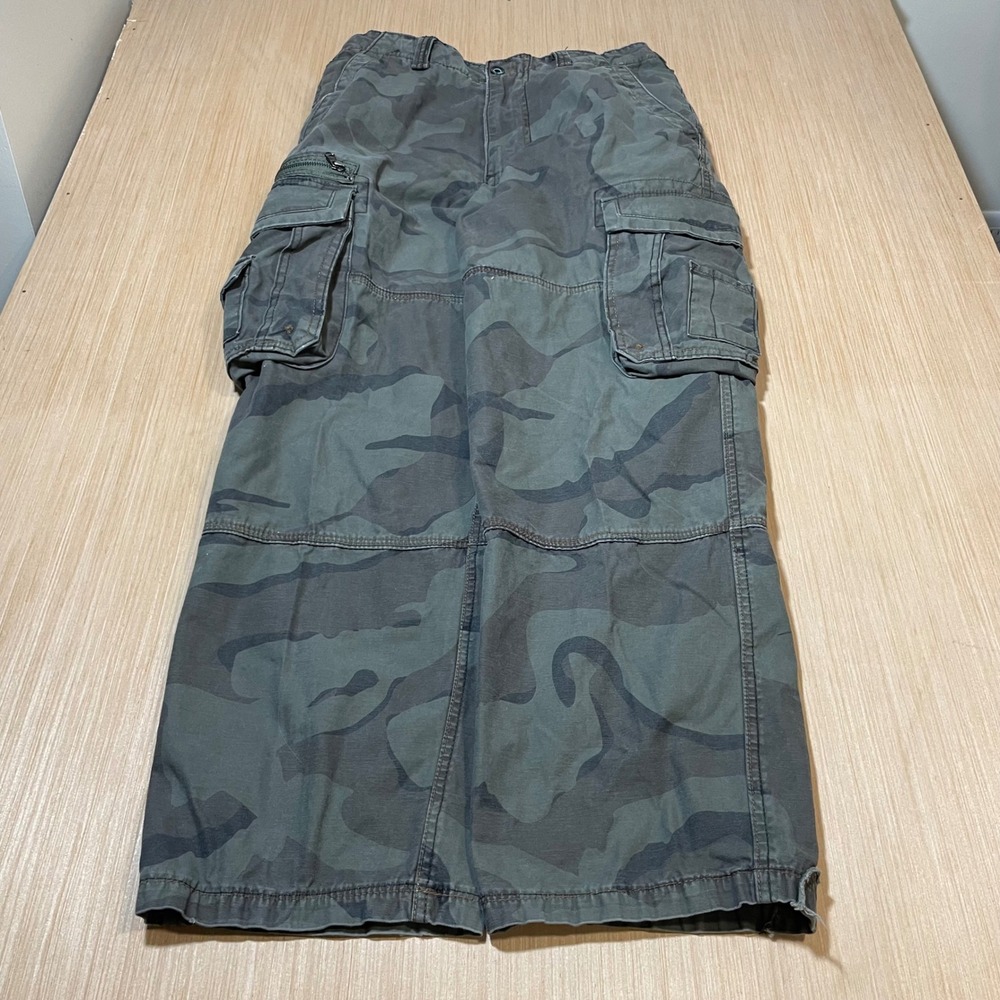 Wearfirst Cargo Pants Mens 30x30 Green Camouflage Multi Pocket Utility Trousers